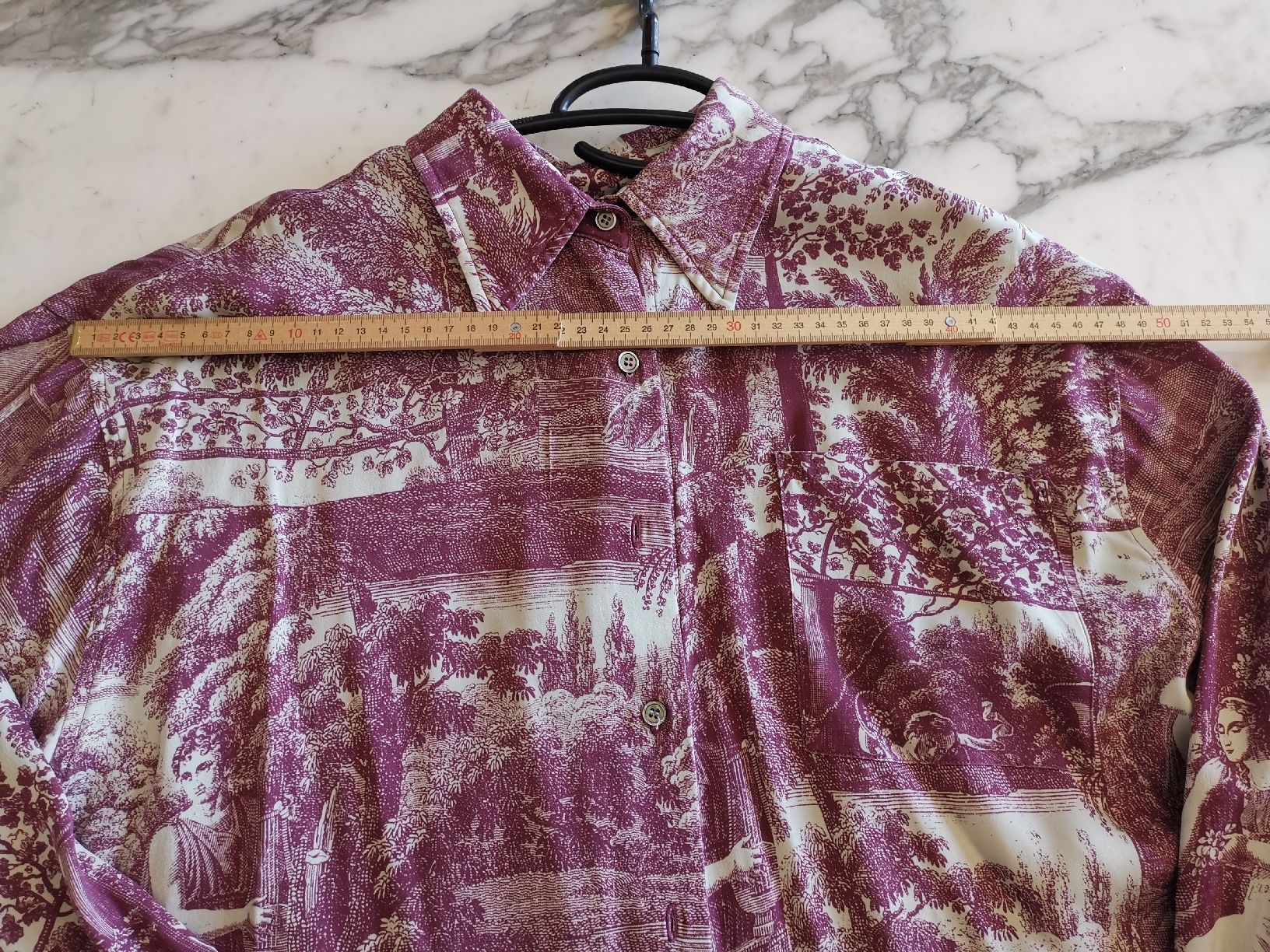 Camicette: Parentis Seidenbluse mit Druck, oversized  – Usato da Uerikon venduto da pink_flamingo 5