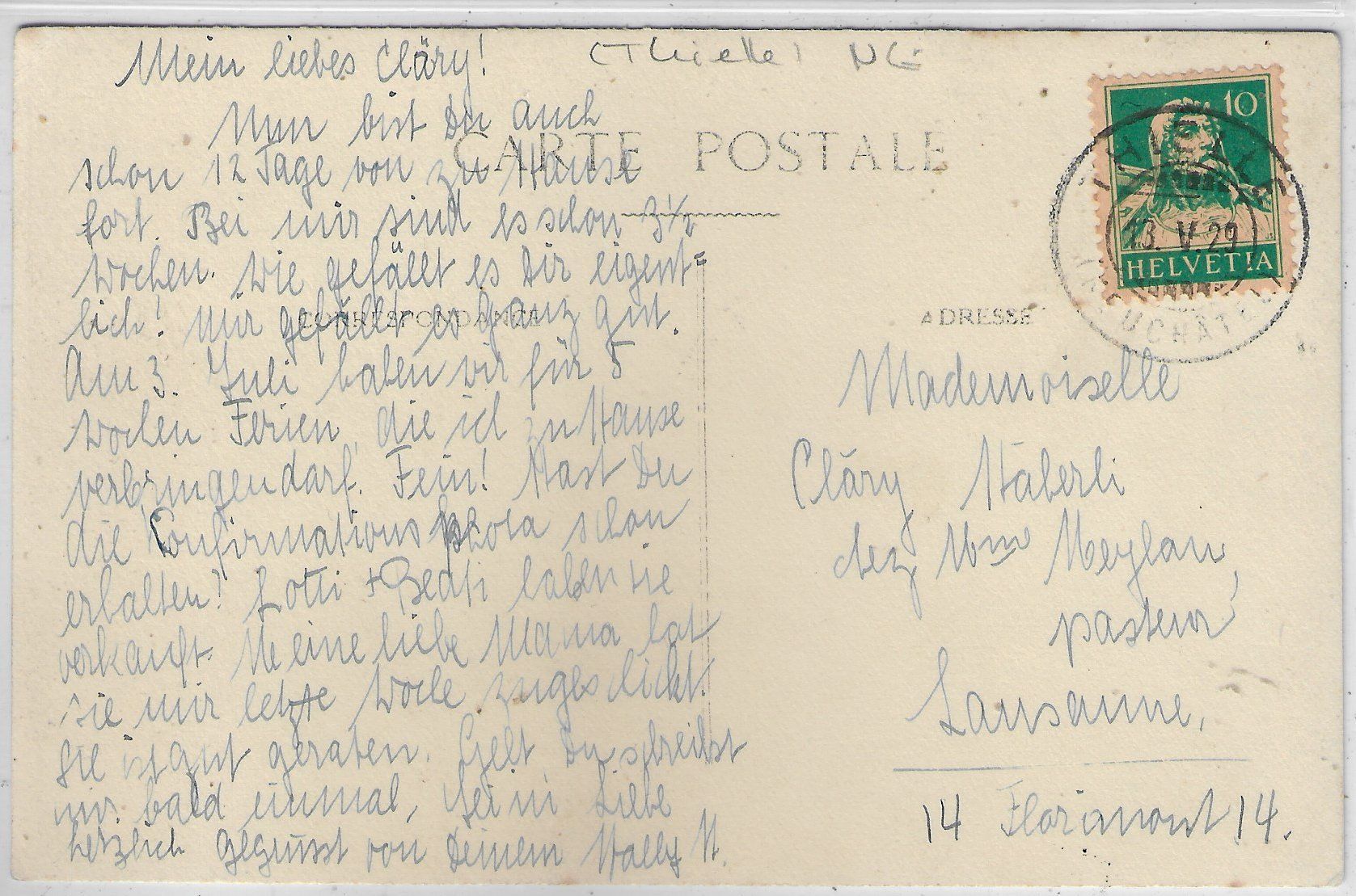 Cartoline postali: Villa in Thielle – Usato da Ettingen venduto da Kartenplanet 1