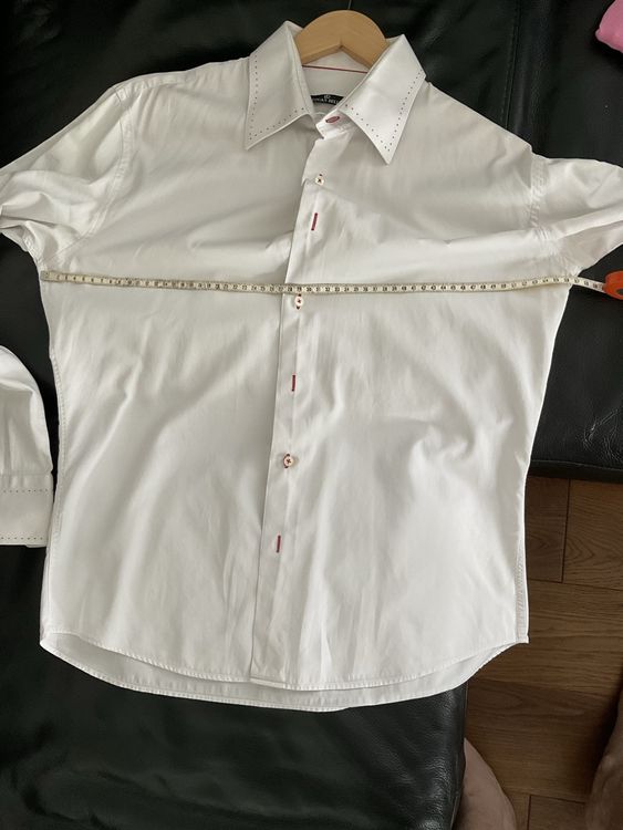Chemises: Chemise blanche Lucas Delli, taille L 41/42- État impeccable – D'occasion à Cressier FR par M-I-M 4