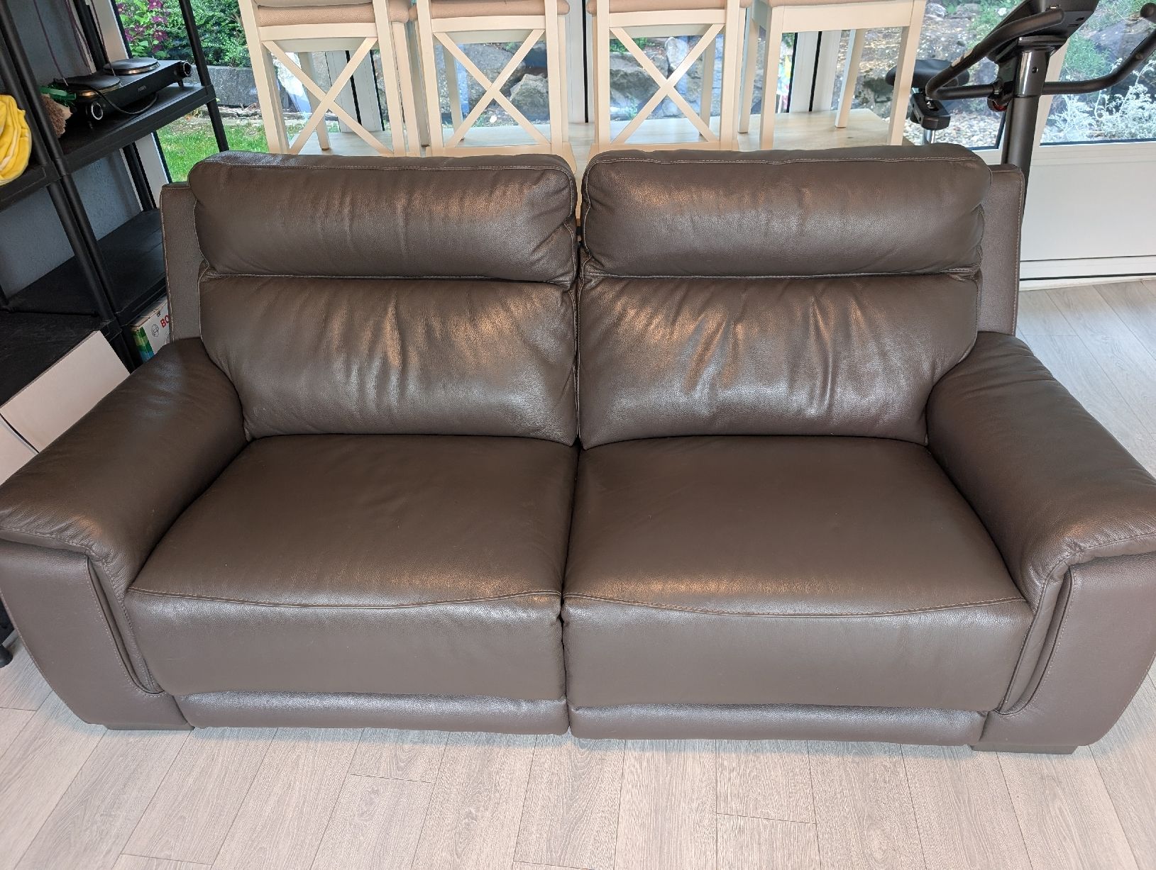 Conforama Divani: 2.5er + 1er Leder Sofa mit Relax Funktion – Usato da Rebstein venduto da pauldainty 6