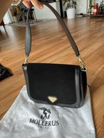 Mollerus Umhängetasche Schwarz Leder