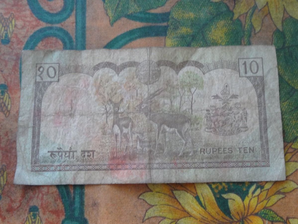 Banconote: NEPAL  (B)  10  Rupees  Billet – Usato da Romanel-sur-Lausanne venduto da Swift13 1