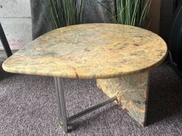 Vintage Designer Beistelltisch Marmor Optik 80er Jahre