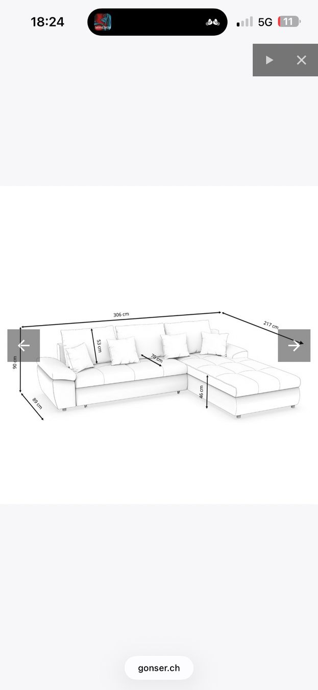 Gonser Divani: Ecksofa – Usato da Herzogenbuchsee venduto da Fabii00 3