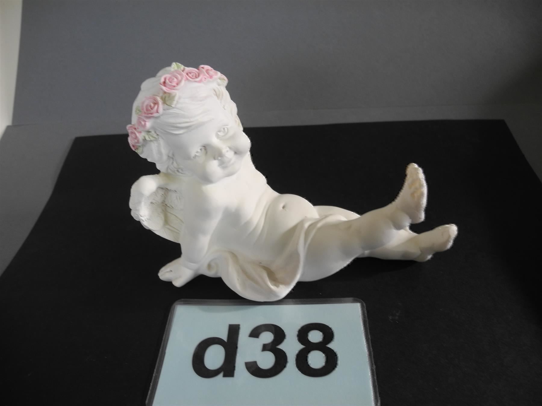 Statuette: Engel sitzend mit Rosenkranz, Nr. d38 – Nuovo e nell'imballaggio originale da Kottwil venduto da Crazyrolf 2