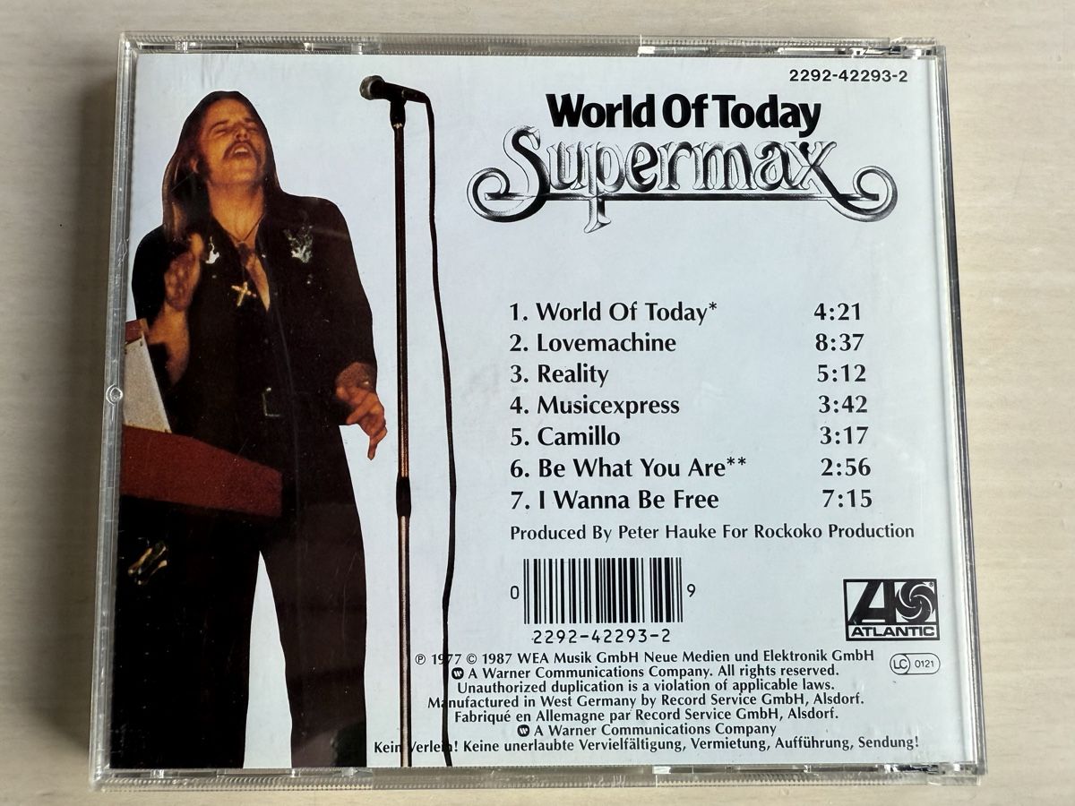 CD: Supermax - World of Today CD, – Usato da Oberried Brienz venduto da Chyara 1