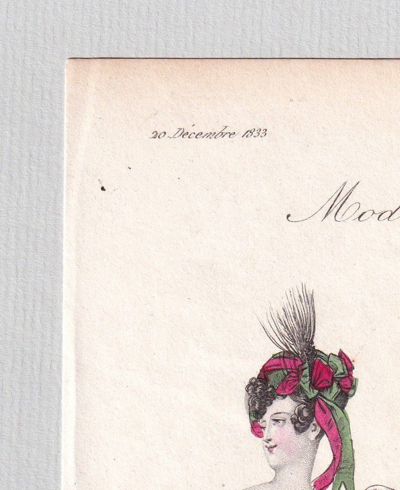 Incisioni: MODE, BIEDERMEIER, LITHOGRAPHIE 1833 – Usato da Grüningen venduto da Kartensammler 2