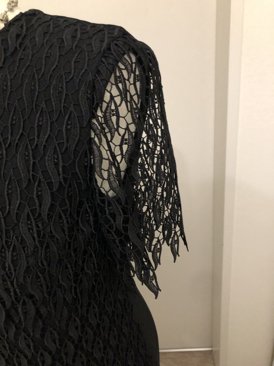 Kleider: Elegantes schwarzes Kleid mit Spitz Gr.38 – Neu (gemäss Beschreibung) aus Rüfenacht von lilly_67 3