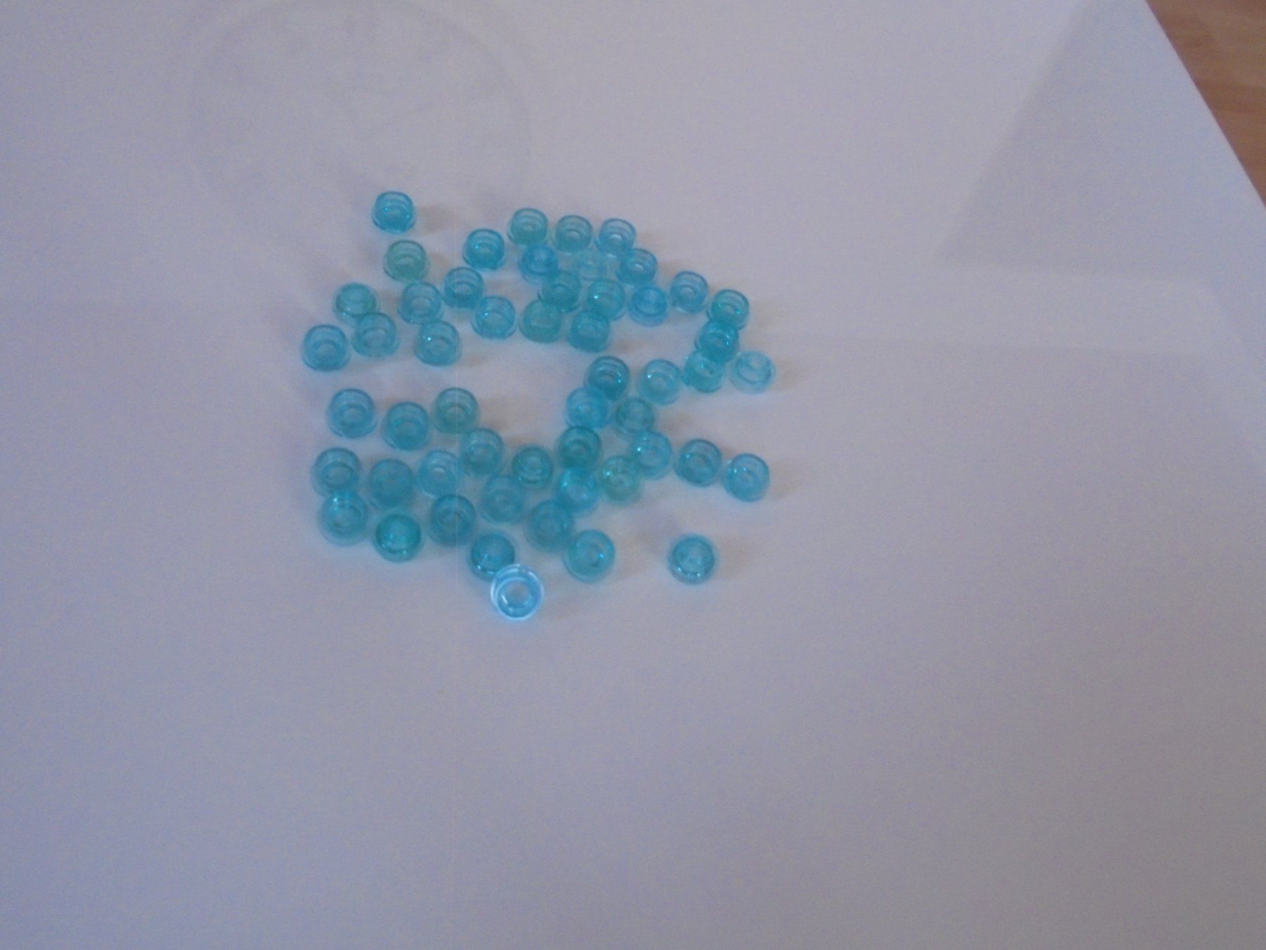 Lego Giocattoli: LEGO - 50 - TRANSPARENTE - HELLBLAUE - RUNDSTEINE – Usato da Gelterkinden venduto da ajdt4