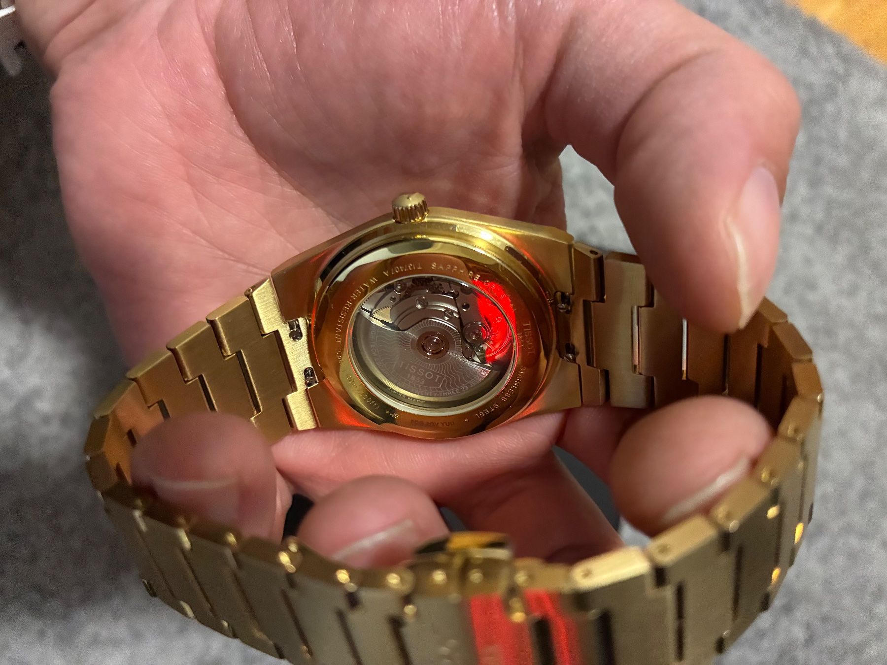 Tissot Orologi: Tissot PRX Powermatic 80 Gold PVD – Usato da Bernex venduto da blackno1 4