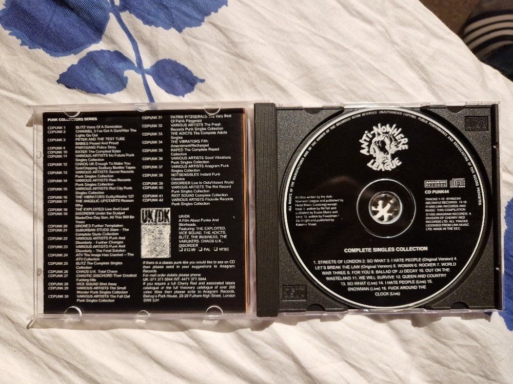 CDs: Anti-Nowhere League – Complete Singles Collection, Vergriffe – D'occasion à Brittnau par Zibu 2