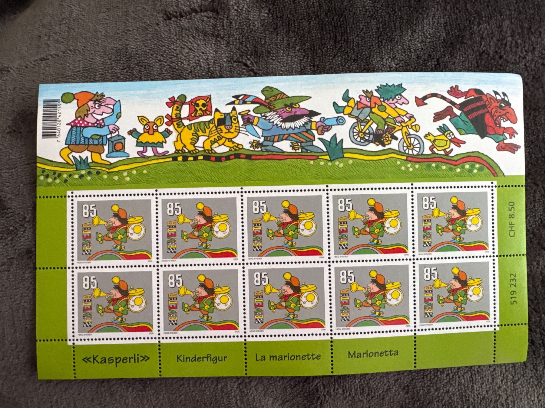 Tous les timbres: MARKEN 2006, KLEINBOGEN KASPERLI MARIONETTE, POSTFRISCH – Neuf (Voir description) à Genève par k1164
