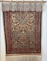 Edler Hereke Seidenteppich handgeknüpft 60x45cm