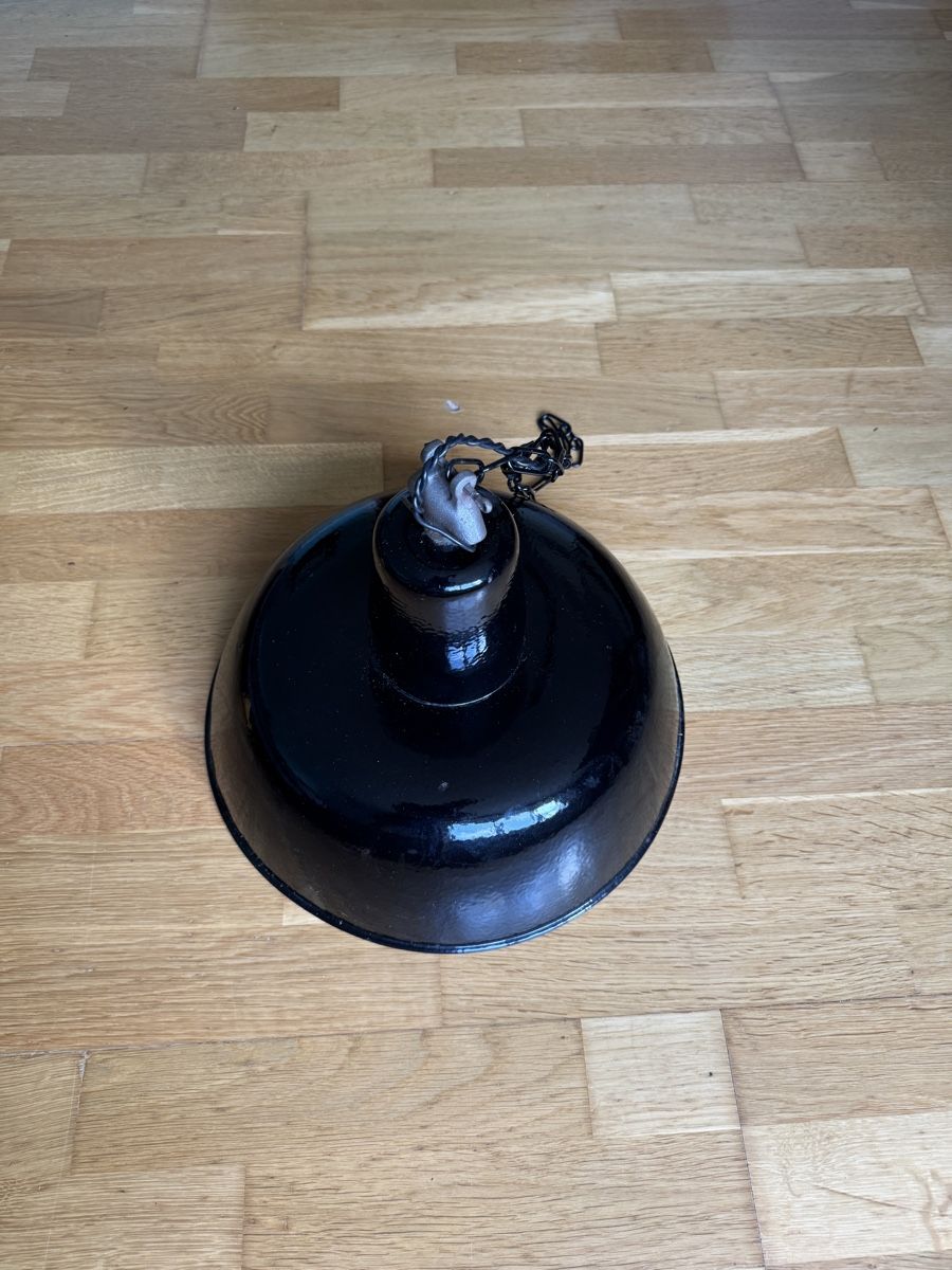 Lampes: Schwarze Industrielampe – D'occasion à Zürich par jcortis