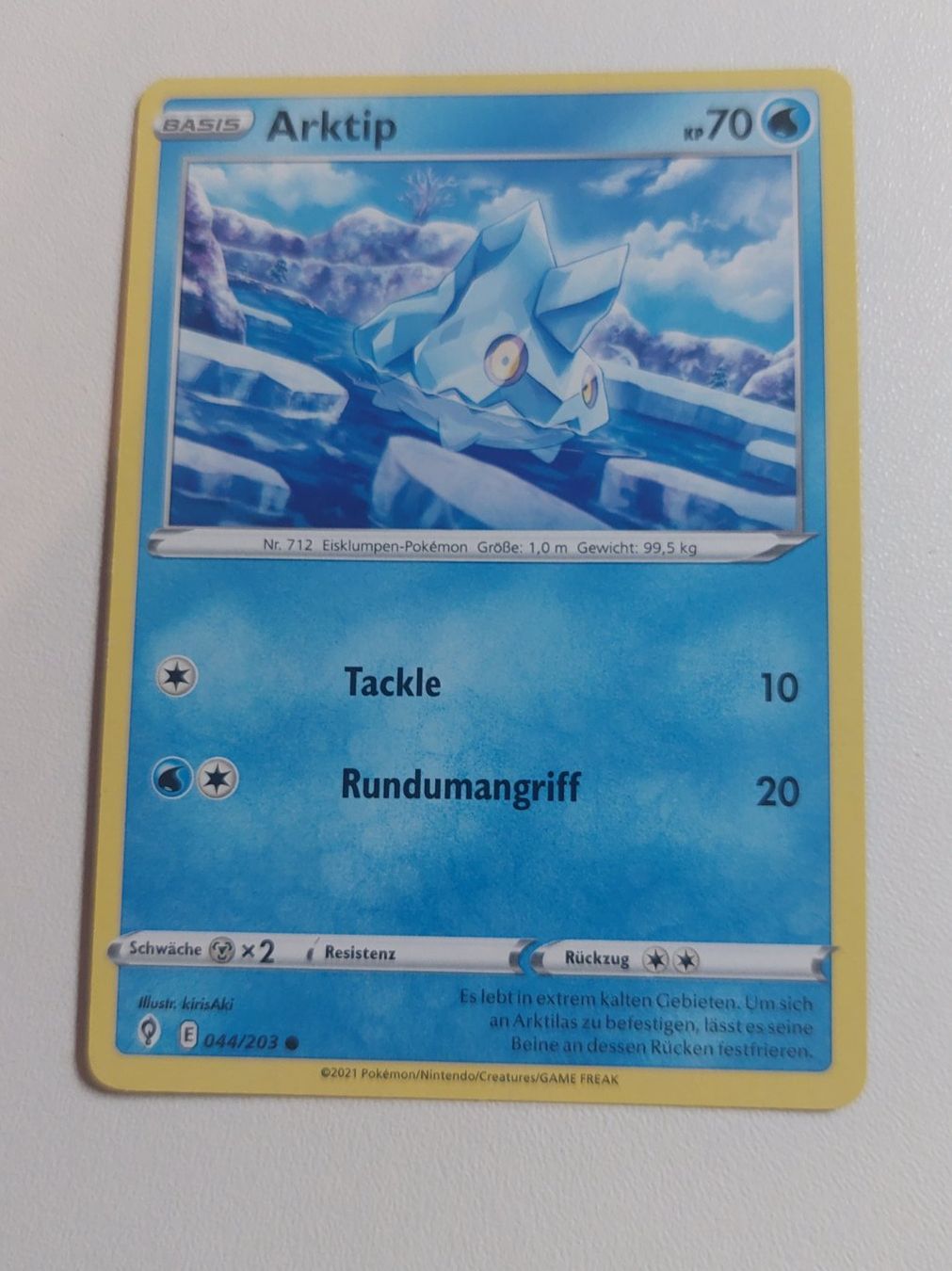 Pokémon Carte collezionabili: Arktip Pokemon Karte – Usato da Erlinsbach venduto da pfunky