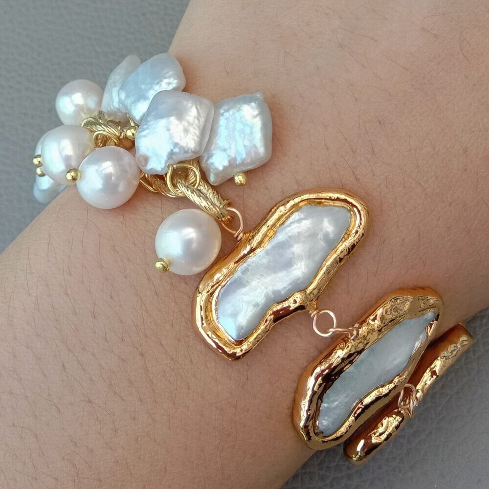 Bracciali & Braccialetti: Wunderschön Design Perlen Armband Perle Echt 20 cm Bracelet – Nuovo (secondo la descrizione) da Prilly venduto da ilyria73 3