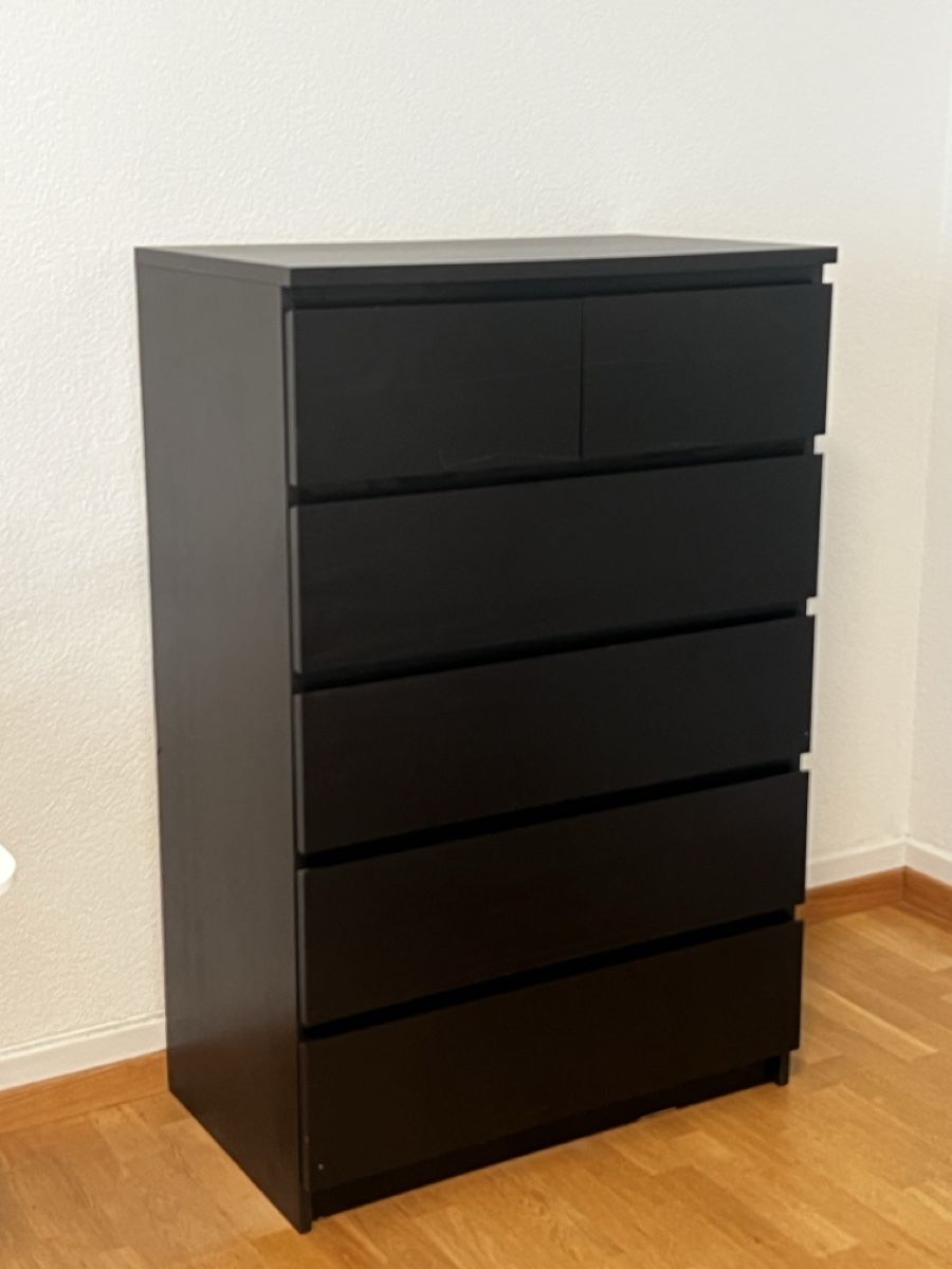 Kommoden: IKEA MALM Kommode dunkelbraun 6 Schubladen – Gebraucht aus Liebefeld von neuronixe