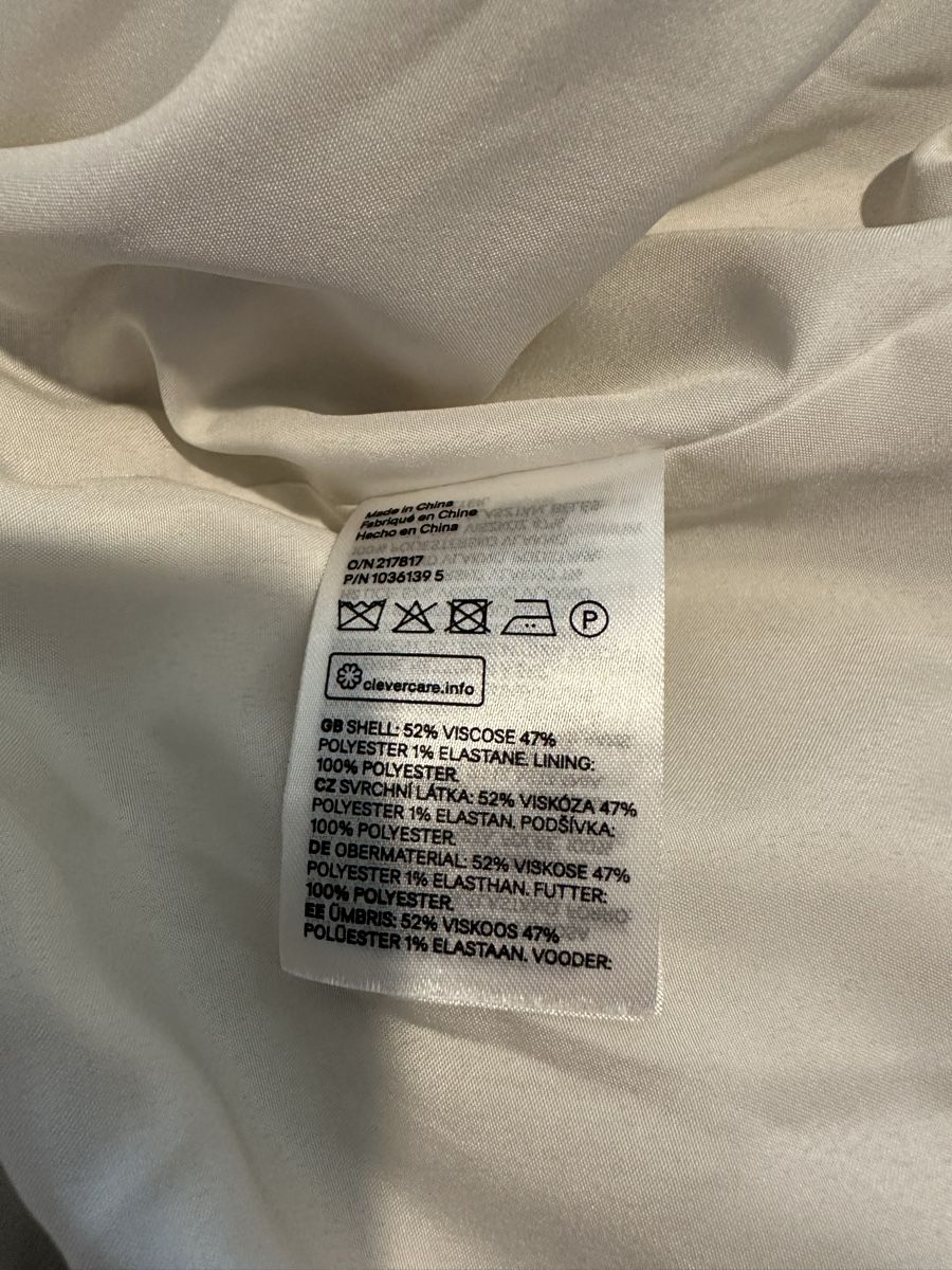 H&M Giacche: H&M Blazer, Gr. 42 Beige strukturiert – Usato da Uster venduto da sus_s85n 3