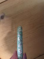 Vintage Armreif / Armspange in Türkis-Grün mit silberfarbene