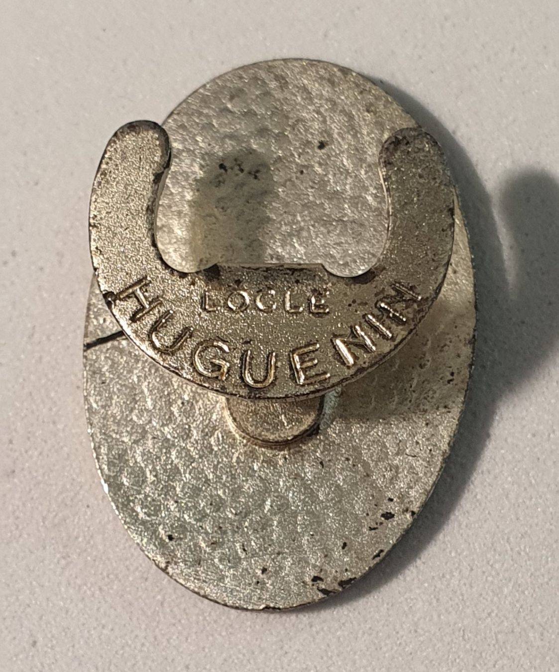 Placchette & Badge: BB369 Alter Reversknopf Jäger Abzeichen HUBERTUS BERN Hirsch – Usato da Reinach BL venduto da Boston-Verkauf 1