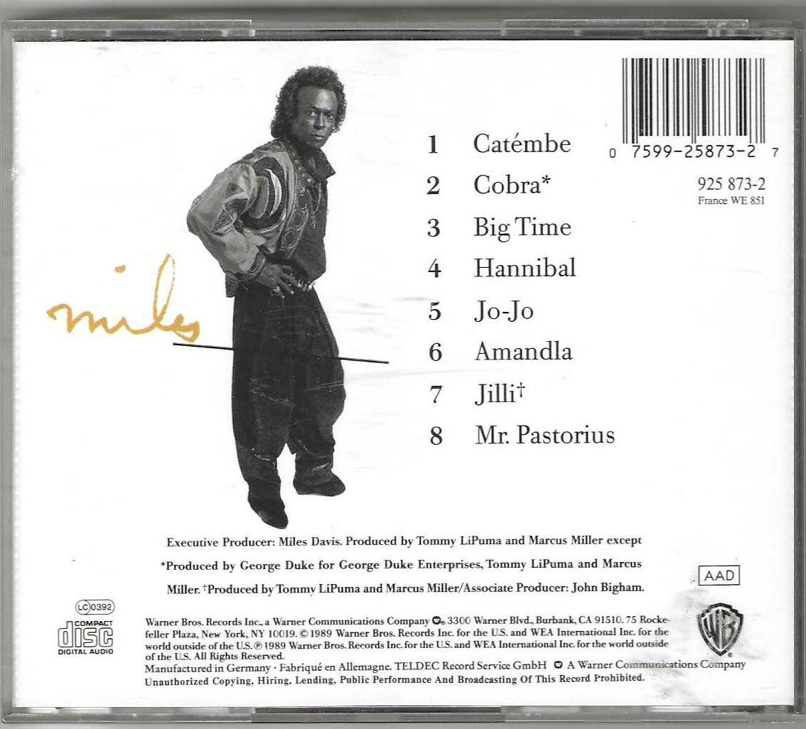 CD: Miles Davis – Amandla – Usato da Genève venduto da CDLPBookS 1