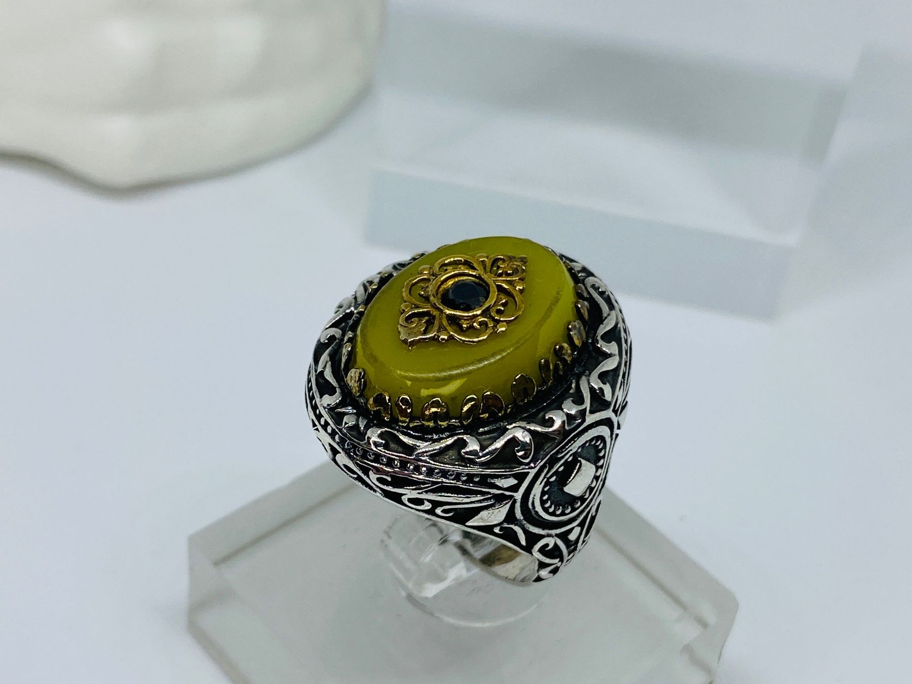 Anelli: Ring aus 925 er Silber mit Kehribar – Nuovo e nell'imballaggio originale da Windisch venduto da Zeta2018 1