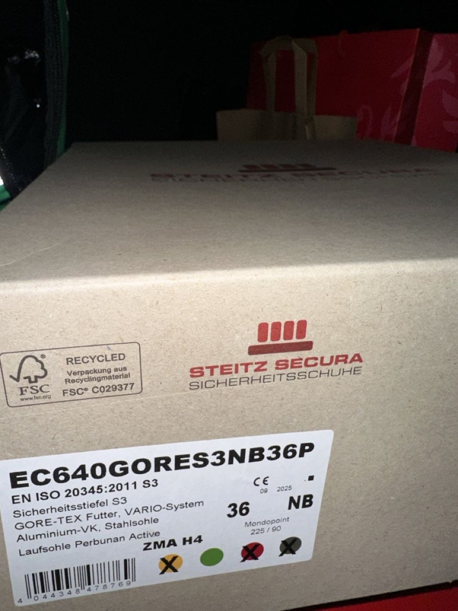 Herrenschuhe: Sicherheitsschuhe Grösse 36, NEU ORIGINALVERPACKT – Neu und originalverpackt aus Luzern von Jasmin125 3