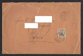 40 Rp. Briefumschlag, gelaufen 1928