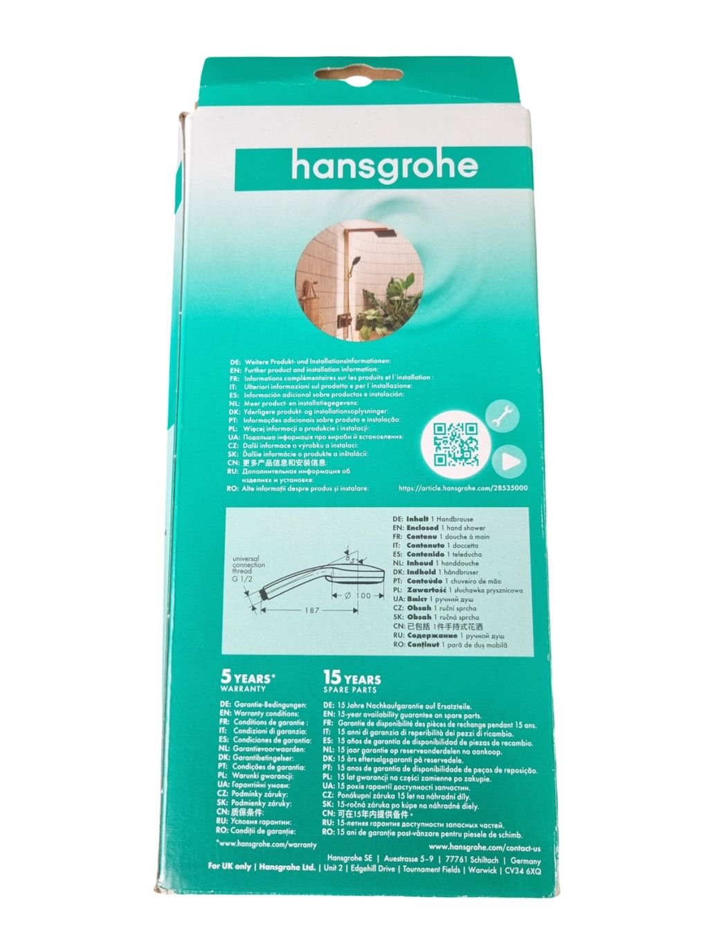 Hansgrohe Soffioni doccia: HANSGROHE Duschkopf Croma Vario 100 – Nuovo (secondo la descrizione) da Wangen b. Olten venduto da Restwert_Wangen 1