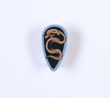 LEGO® Minifigure, Shield Oval with Black and Copper Karzon