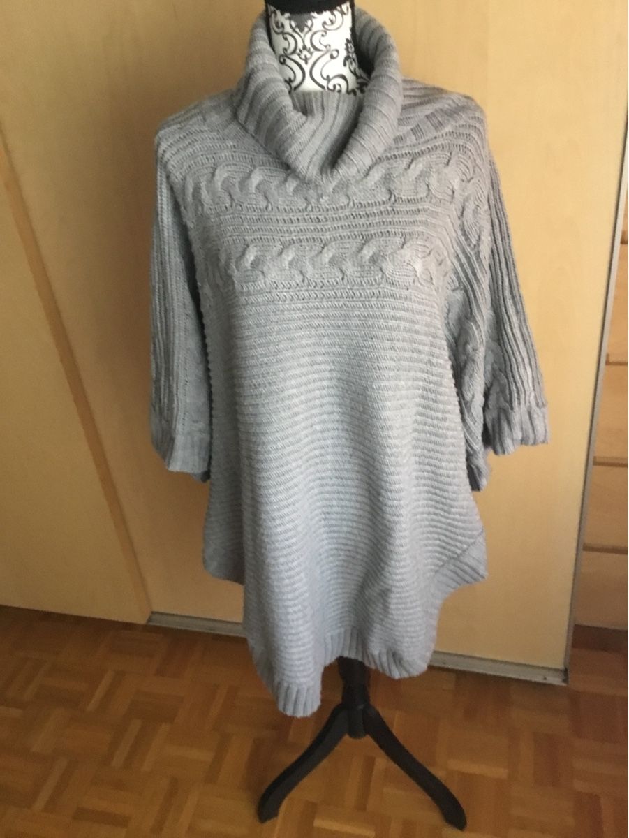Pullover & Sweatshirts: Poncho Pullover von C&A grau Gr. 48 /  50 TOP – Gebraucht aus Endingen von Warlock