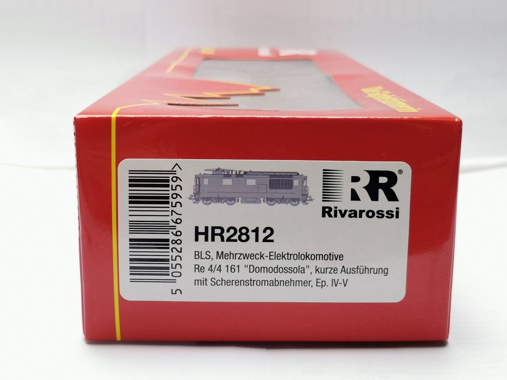 Locomotive Rivarossi BLS Re 4/4 161 – Ep IV-V – Digital Son – HO 1/87 – HR2812S NEUF