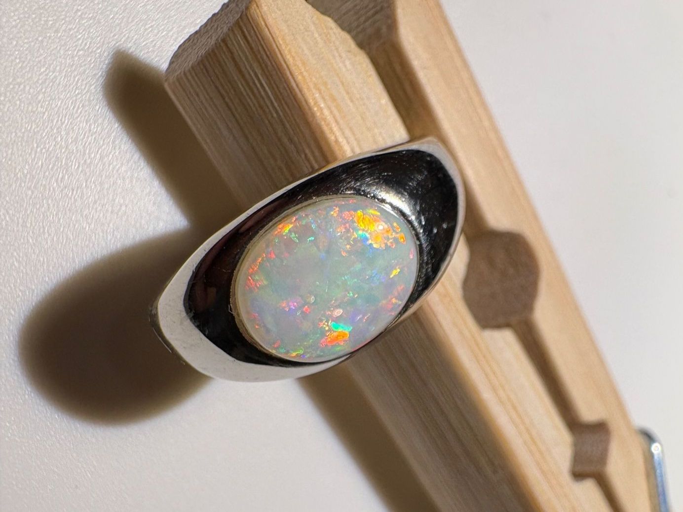 Anelli: Ring Australischer Crystal-Opal+Silber, variable Grösse – Nuovo (secondo la descrizione) da Wilen b. Wil venduto da Tschirio 2