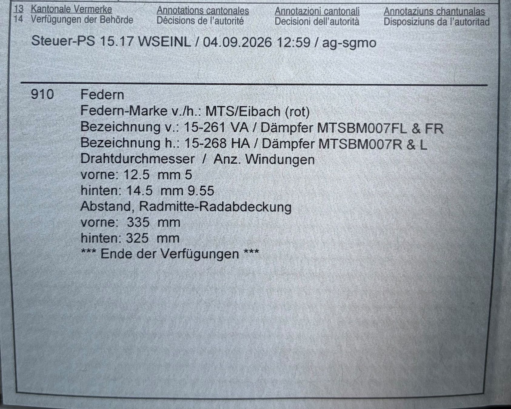 BMW Autos: BMW 335i E93 MFK: 04.09.2026 – Gebraucht aus Spreitenbach von iem_5rf2 7