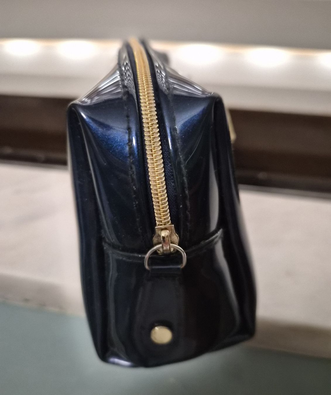 Borse da donna: Ted Baker Make-up Bag Blue Glossy Bow – Usato da Maur venduto da Sofi___ 1