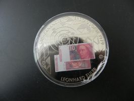Grosse Medaille 10 Franken Banknote Erstausgabe 1979
