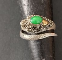 SILBER SCHLANGEN RING 800 925