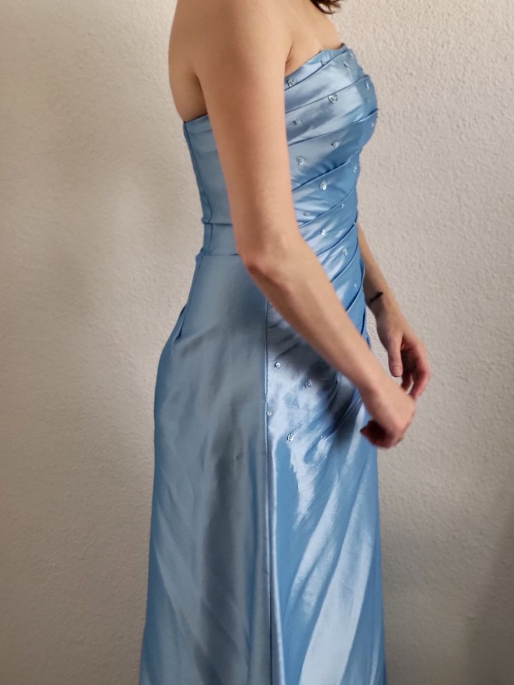 Vestiti: Chiffon Kleid Hellblau – Usato da Ennetbürgen venduto da Ribi8 2
