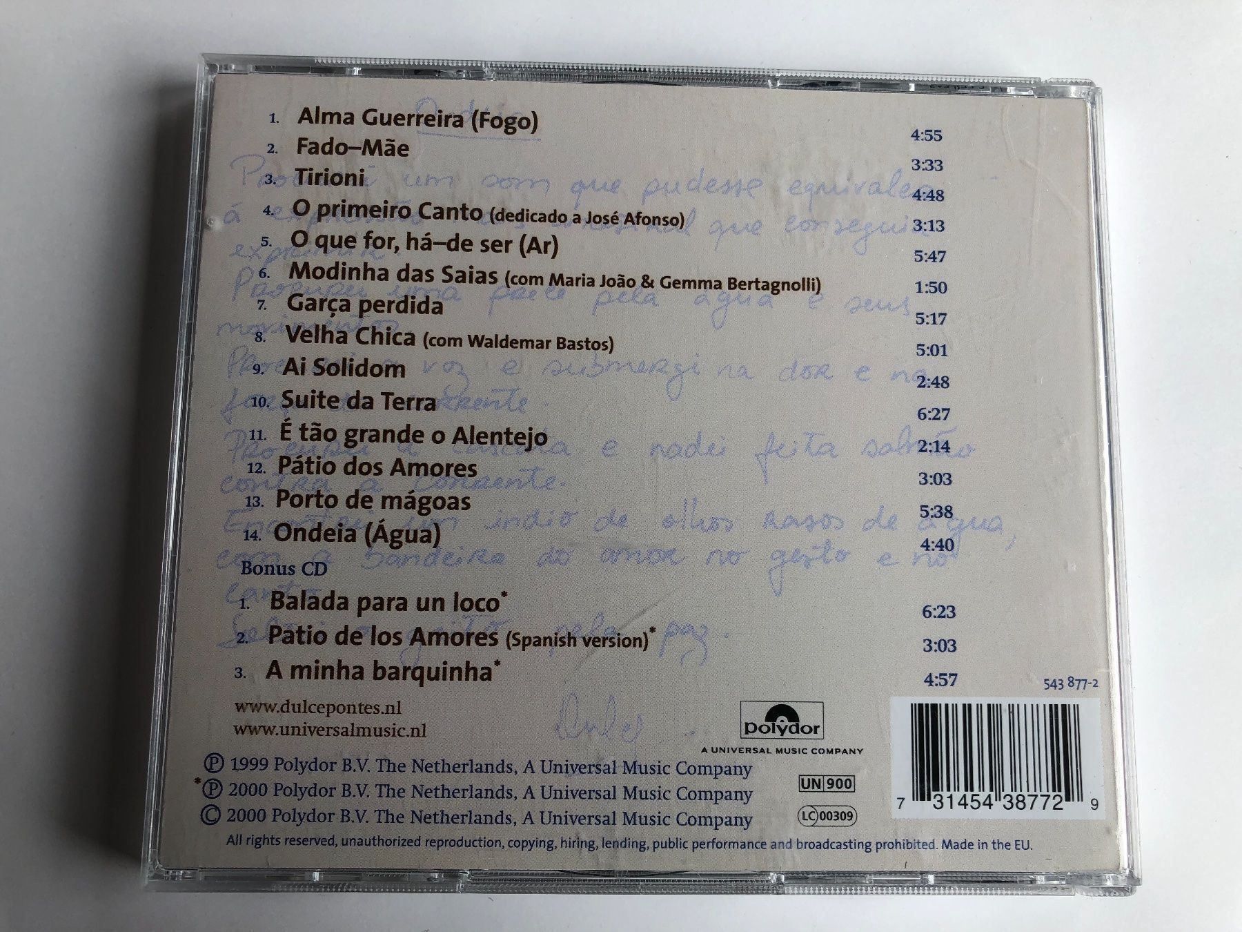 CDs: Dulce Pontes 2CD - O primeiro Canto – D'occasion à Oberried Brienz par Chyara 1