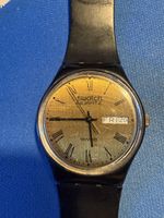 Swatch Uhr Ciba-Geigy Vintage Quartz schwarz 1983