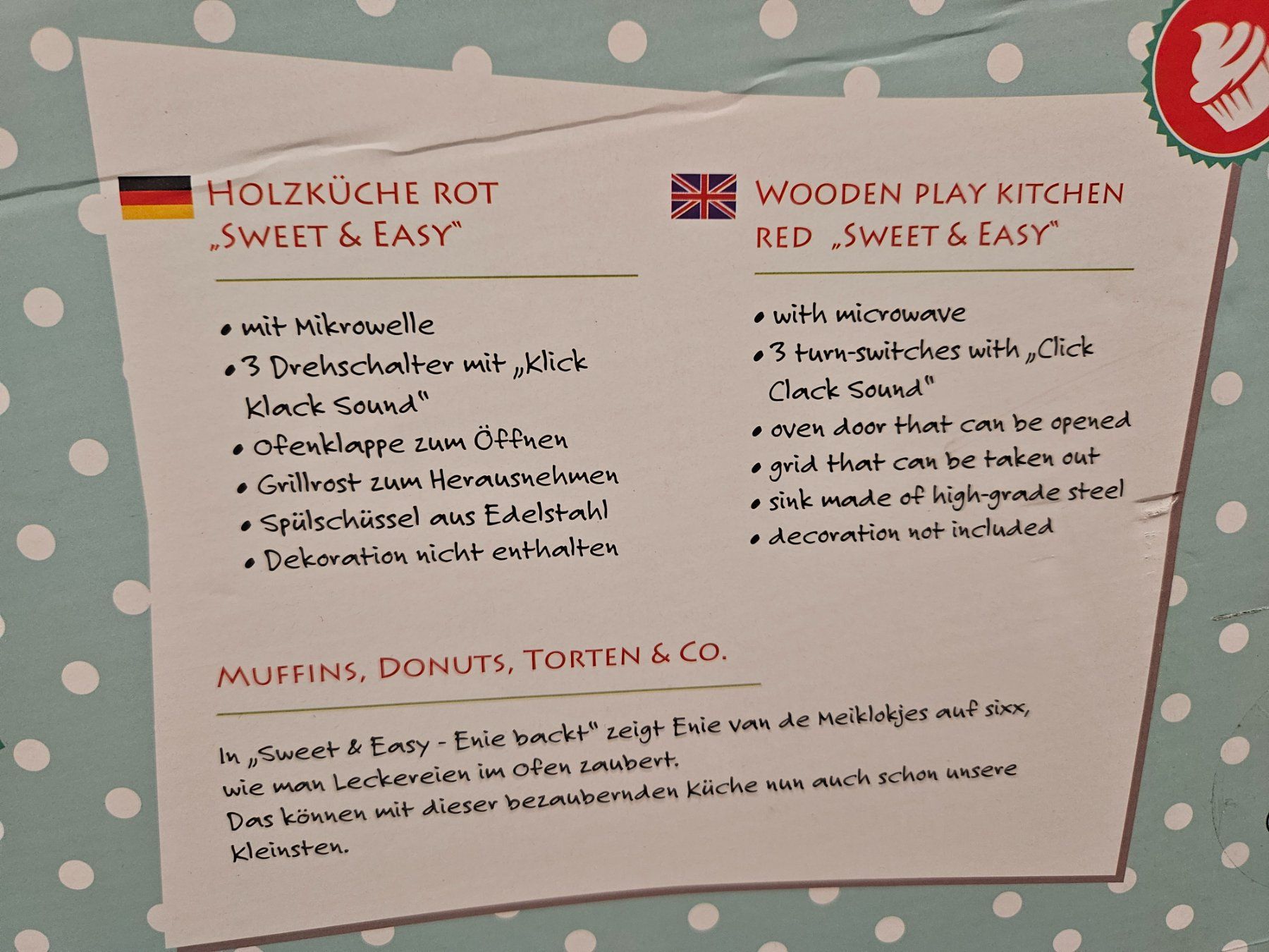 Giocattoli: Neu - beluga - Kinderküche Holz – Nuovo e nell'imballaggio originale da Dagmersellen venduto da Jarsetz_Restposten 3