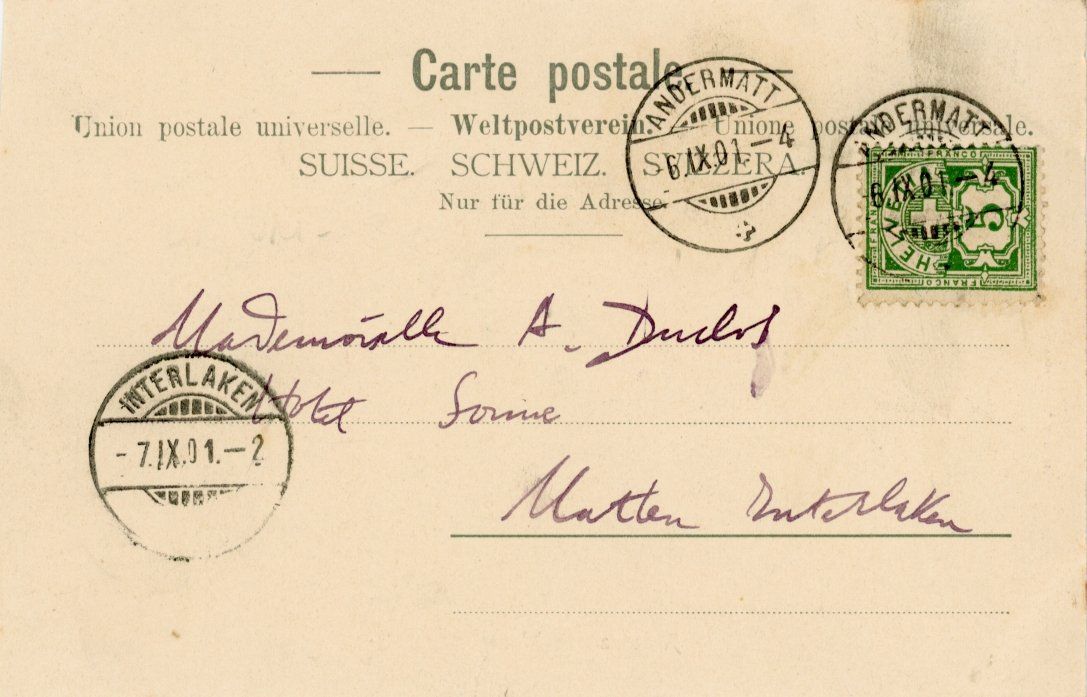 Cartes postales: Adelboden   BE     um   1901 – D'occasion à Brig par Valcards54 1