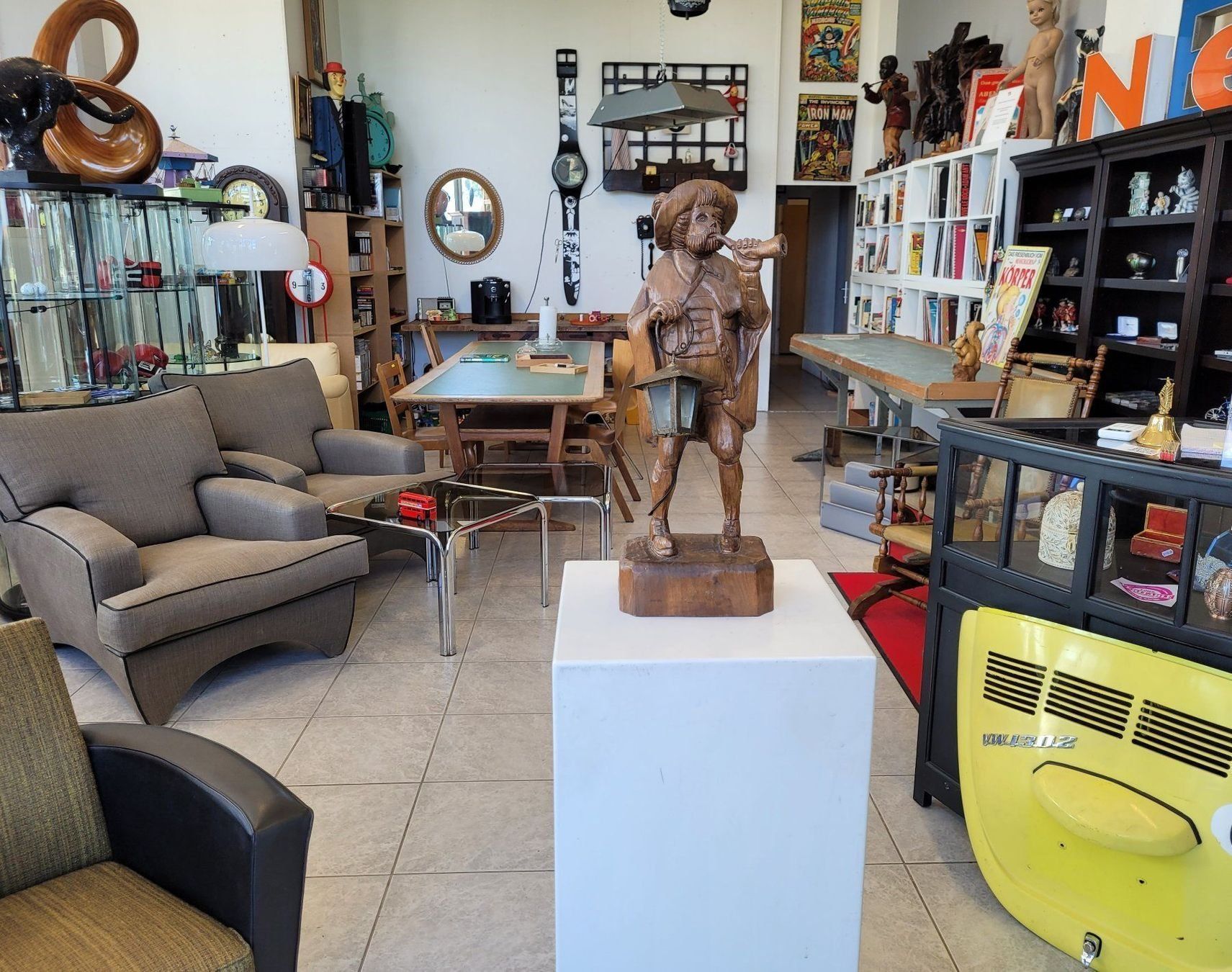 Lampade: Germany Lamp, Nachtwächter Holzfigur geschnitzt mit Lampe – Usato da Nottwil venduto da Wondewa-Shop 8
