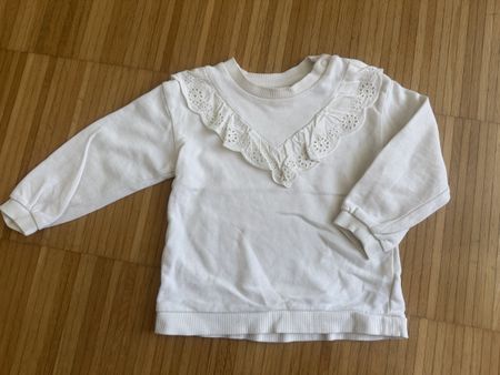 Pullover mit Matrosenrüsche, Gr 86