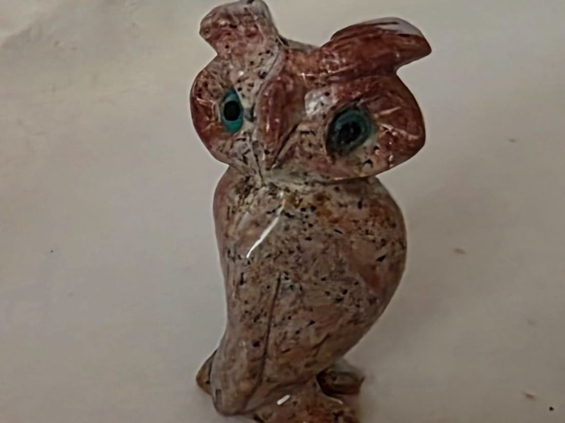 Figuren: Eule Figur Speckstein siehe Foto – Neu (gemäss Beschreibung) aus Rickenbach BL von nicole611