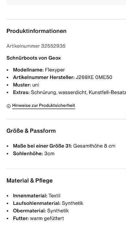 Chaussures garçon: Winterschuhe Geox Gr. 35 – D'occasion à Basel par tschulie 4