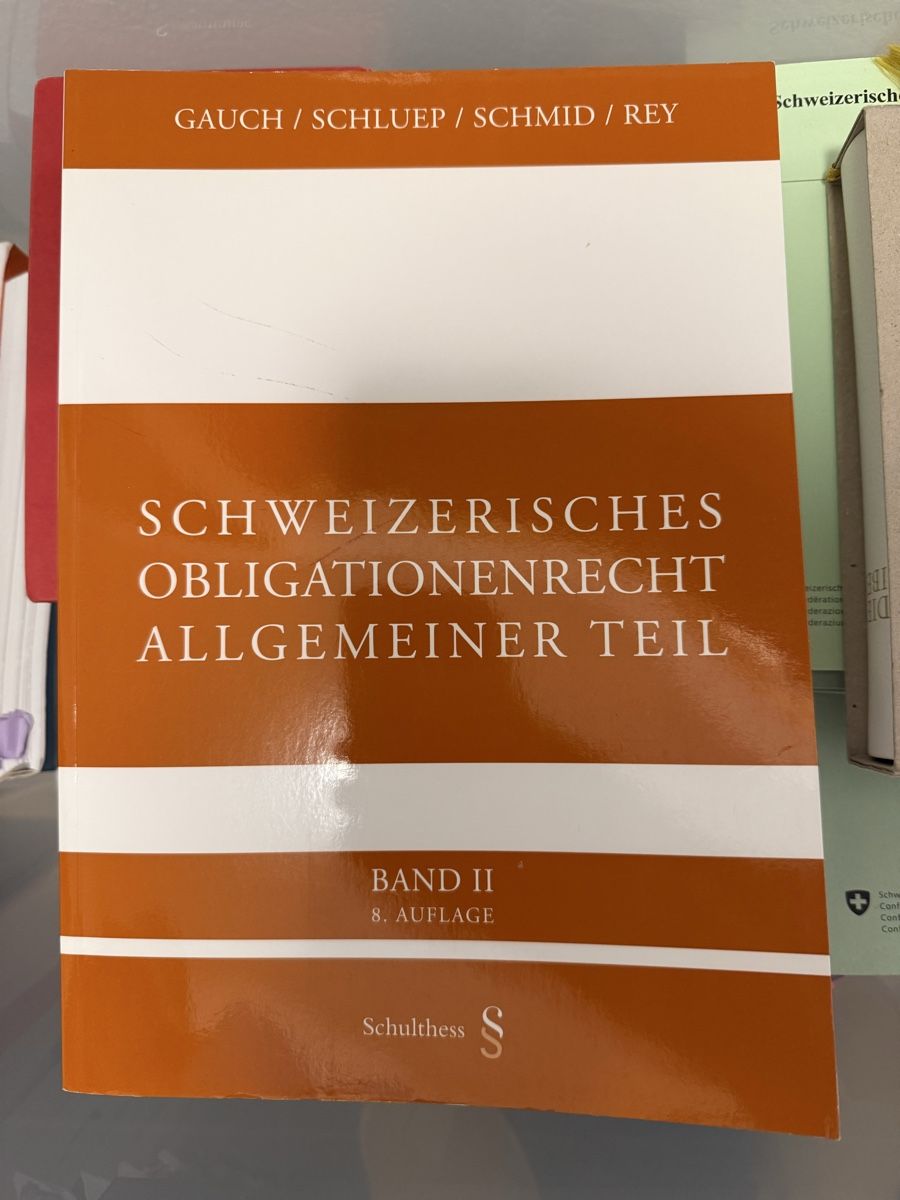 Livres: Obligationenrecht Allg. Teil – D'occasion à Luzern par bia_v2fl