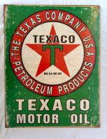 Texaco Motor Oil Blechschild ab Fr. 9.- / Guter Zustand