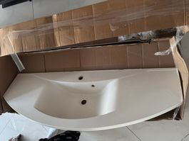 Mineralguss Lavabo / Waschbecken, 1412 x 508 /149 cm geb.
