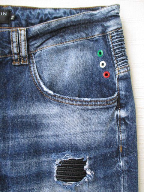 Philipp Plein Jeans: Philipp Plein - Biker Denim Jeans Gr. 52 – Usato da Wetzikon ZH venduto da icewear 6